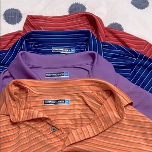 Roundtree & Yorke Performance Polo Set of 4